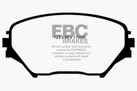 EBC 01-03 Toyota RAV 4 2.0 Ultimax2 Front Brake Pads - UD862