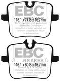 EBC 2018+ BMW M5 4.4TT (F90) Yellowstuff Rear Brake Pads - DP42320R