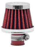 K&N 2in Base OD x .375in Flange ID x 1.75in H Rubber Base Crankcase Vent Filter - 62-1600RD