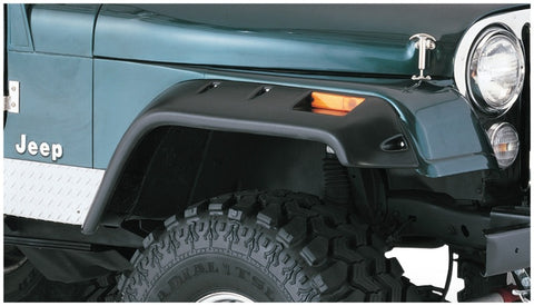 Bushwacker 59-83 Jeep CJ5 Cutout Style Flares 4pc - Black - 10910-07