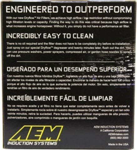 AEM 3 in Short Neck 5 in Element Filter - 21-203DK