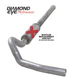 Diamond Eye KIT 4in CB SGL MFLR RPLCMENT PIPE AL CHEVY/GMC 6.6L 2500/3500 2006-2007.5 - K4122A-RP