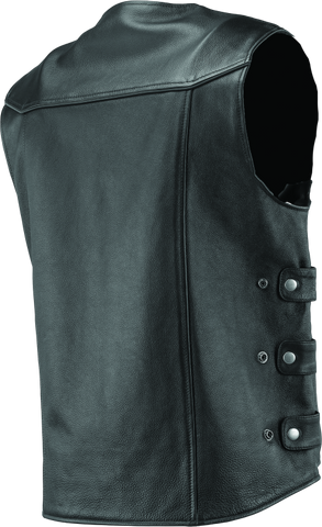 River Road Plains Leather Vest Black - Small - 094405