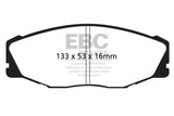 EBC 93-95 Toyota T100 Pick Up 1/2 Ton 2WD Yellowstuff Front Brake Pads - DP41712R