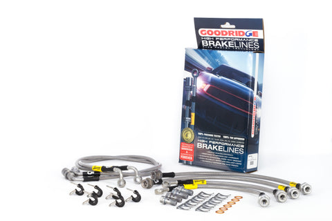 Goodridge 00-06 Chevrolet Tahoe (Rear Disc w/ Stabila Trak) Stainless Steel Brake Line Kit - 14196