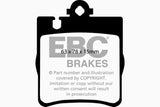 EBC 00 Mercedes-Benz CLK430 4.3 Ultimax2 Rear Brake Pads - UD873