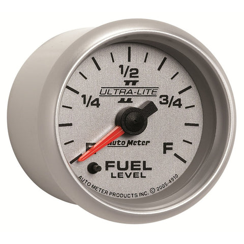 Autometer Ultra-Lite II 2-1/16in 0-280 Ohm Programmable Fuel Level Gauge - 4910