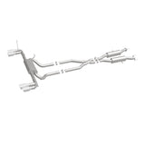 MagnaFlow Cat Back, SS, 2.5in, Quad Split Polish 4in tip 14-15 Jeep Grand Cherokee 3.6L/5.7L V6/V8 - 19193