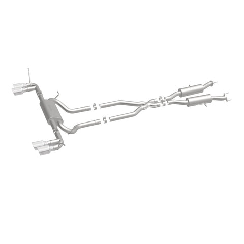 MagnaFlow Cat Back, SS, 2.5in, Quad Split Polish 4in tip 14-15 Jeep Grand Cherokee 3.6L/5.7L V6/V8 - 19193