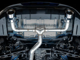 AWE Tuning Subaru BRZ/ Toyota GR86/ Toyota 86 Track Edition Cat-Back Exhaust- Chrome Silver Tips - 3020-32279