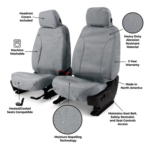 Covercraft 2024 Ford Expedition Endura Waterproof SeatSaver Custom 2nd Row Seat Covers - Grey - SS8556WFGY