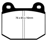 EBC 77-83 BMW 320 2.0 (E21) Yellowstuff Front Brake Pads - DP4197R