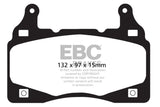 EBC 11-15 Chevrolet Camaro (5th Gen) 6.2 Redstuff Front Brake Pads - DP31895C