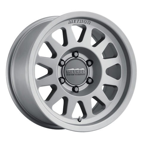Method MR704 17x8.5 0mm Offset 5x5 71.5mm CB Matte Titanium Wheel - MR70478550800