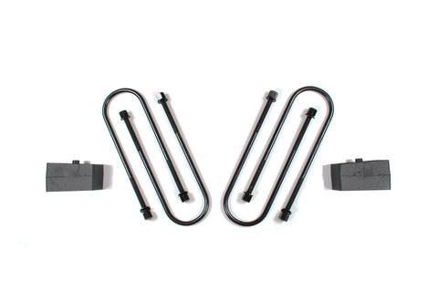 Zone Offroad Ram 3500 Rear 2in Block Kit - 4in U-bolts - ZOND1207