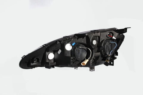 ANZO 2005-2006 Acura RSX Projector Headlights w/ Halo Black - 121197