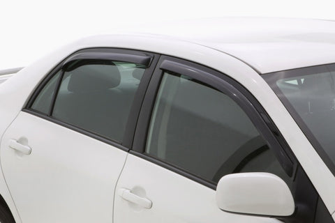 AVS 09-13 Toyota Corolla Ventvisor In-Channel Front & Rear Window Deflectors 4pc - Smoke - 194073
