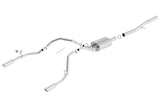 Borla 14 Silv/Sierra 1500 EC Std/CC Short 143.5in WB Touring Single Split Rear Exit Cat-Back Exhaust - 140570