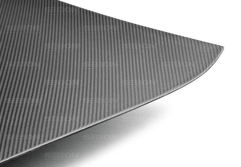 Seibon 09-12 Nissan GTR R35 OEM Dry Carbon Fiber Trunk/Hatch (NO Spoiler Holes) - TL0910NSGTR-OE-DRY