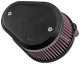 K&N Street Metal Intake System Flare - Black LG Capacity for Harley Davidson - RK-3947XB