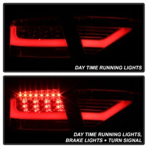 Spyder 08-12 Audi A5 LED Tail Lights - Red Clear ALT-YD-AA508V2-LED-RC - 5083258