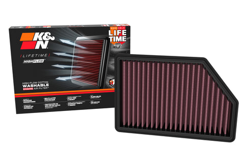 K&N 2020 Chevrolet Silverado 2500/3500 6.6L Diesel Drop In Replacement Air Filter - 33-5098