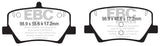 EBC 2018+ Volvo XC40 T4 Yellowstuff Rear Brake Pads - DP42366R