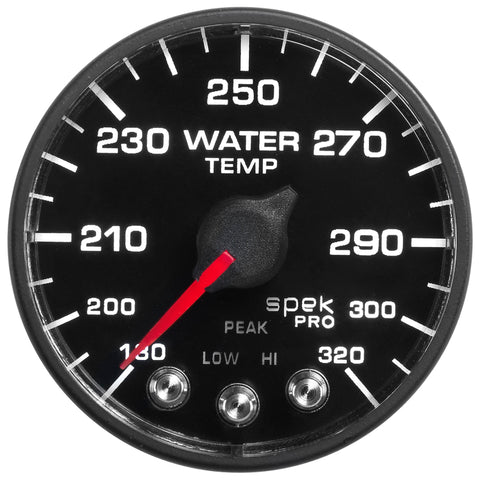Autometer Spek-Pro - Nascar 2-1/16in Water Temp 180- 320F Bfb Ecu - P552328-N1