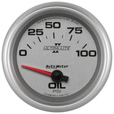 Autometer Ultra-Lite II 2 5/8in 0-100 PSI Short Sweep Electronic Oil Pressure Gauge - 7727