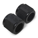 Russell Performance -8 AN Tube Nuts 1/2in dia. (Black) (2 pcs.) - 660585