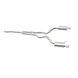 MagnaFlow Cat Back, SS, 2.5in, Street, Dual Split Polished 4.5in Tips 2015 Ford Mustang Ecoboost - 19097