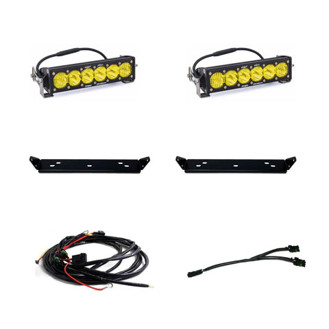 Baja Designs 2021+ Ford Raptor OnX6 Behind Grill Kit -10in. Amber D/C - 448064