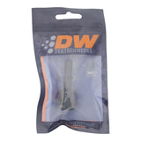 DeatschWerks 8AN Female Flare Swivel to 3/8in Male EFI Quick Disconnect - Anodized Matte Black - 6-02-0133-B