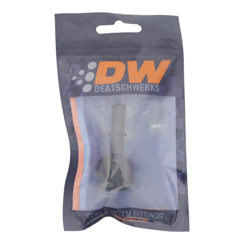 DeatschWerks 8AN Female Flare Swivel to 3/8in Male EFI Quick Disconnect - Anodized Matte Black - 6-02-0133-B