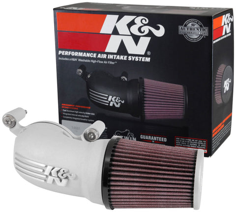 K&N 08-17 Harley-Davidson Touring Models Performance Air Intake System Silver - 57-1134S