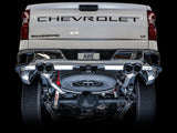 AWE Tuning 4th Gen GM 1500 5.3L 0FG Catback Split Rear Exit (w/ Bumper Cutouts) - Quad Chrome Tips - 3015-42201