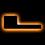 ORACLE Lighting Universal Illuminated LED Letter Badges - Matte Blk Surface Finish - L - 3141-L-005