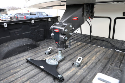 Gen-Y Executive Torsion-Flex Auto Rhino 5th Wheel Pin Box Rep w/Gooseneck 2-5/16in Coupler - GH-8076AL