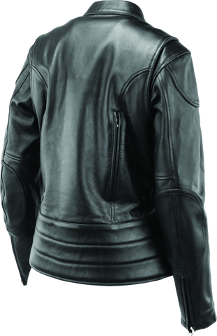 River Road Race Leather Jacket Black Womens - Small - 094363