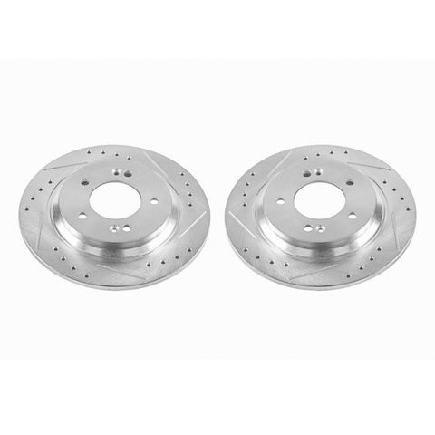 Power Stop 2017 Hyundai Azera Rear Evolution Drilled & Slotted Rotors - Pair - JBR1712XPR