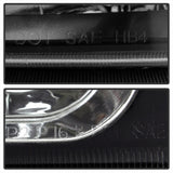 xTune Chevy Silverado 2500HD 03-06 Crystal Headlights w/ Bumper Lights Black HD-JH-CSIL03-AM-BK-SET - 5069801