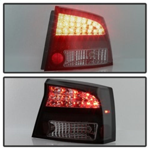 Spyder 06-08 Dodge Charger LED Tail Lights - Black Smoke ALT-YD-DCH05-LED-BSM - 5084408