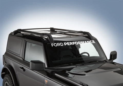 Ford Racing Ford Performance Bronco Windshield Banner - White - M-1820-BRW