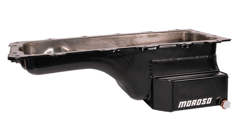Moroso Ford 4.6/5.4L (w/Rear Sump) Kicked Out Wet Sump 7qt 6.5in Steel Oil Pan - 20546