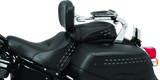 Kuryakyn Fixed Mounts Multi-Purpose Driver & Passenger Backrest 18-Up Softail Black - 7080