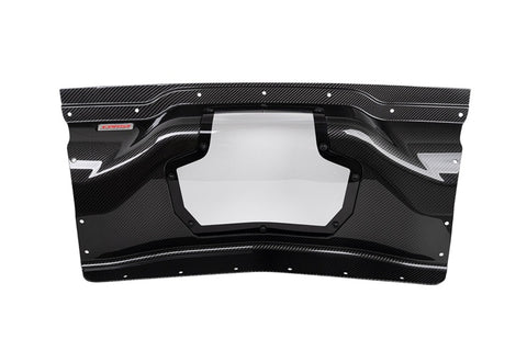 Corsa 2020+ Chevrolet Corvette C8/Z06 Carbon Fiber Air Intake Trunk Panel with Polycarbonate - 44009