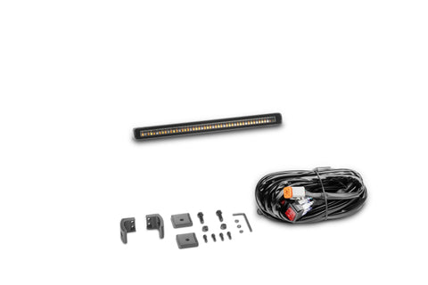 Go Rhino Xplor Flash Series Sgl Multi Function LED Light Bar (Track Mount) 10in. - Blk - 750001014CBS