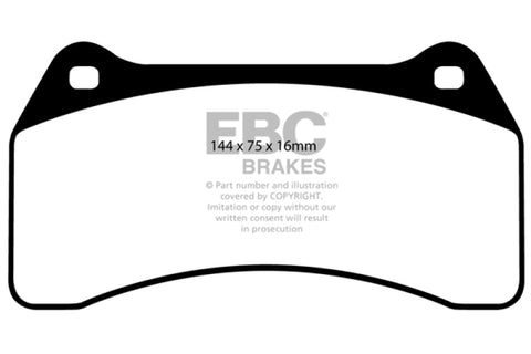 EBC 03-06 Jaguar XJR 4.2 Supercharged Yellowstuff Front Brake Pads - DP41462R