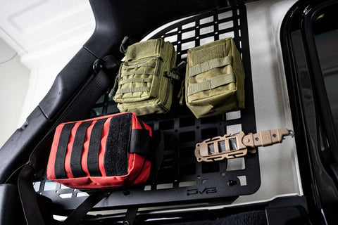 DV8 Offroad 2018+ Jeep Wrangler Rear Window Molle Panels - MPJL-01