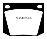 EBC 63-69 Ac Cobra 4.7 Yellowstuff Front Brake Pads - DP4169R